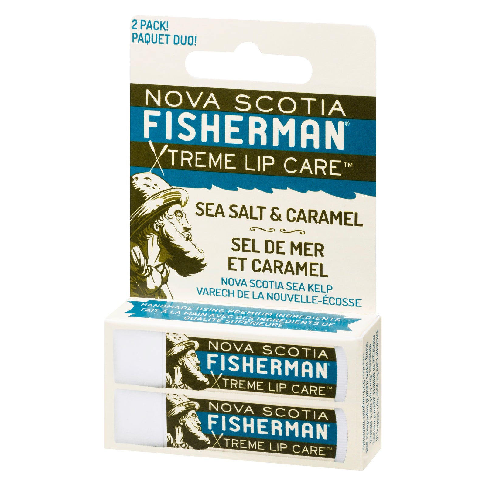 Lip Balm - Sea Salt N' Caramel (Double Pack) - Nova Scotia Fisherman Sea Kelp Skincare