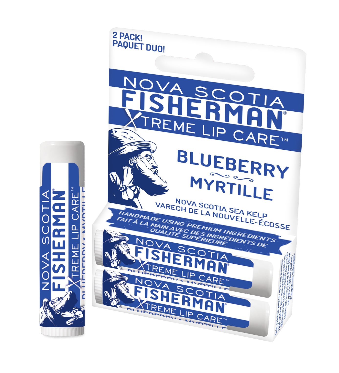Lip Balm - Blueberry (Double Pack) - Nova Scotia Fisherman Sea Kelp Skincare