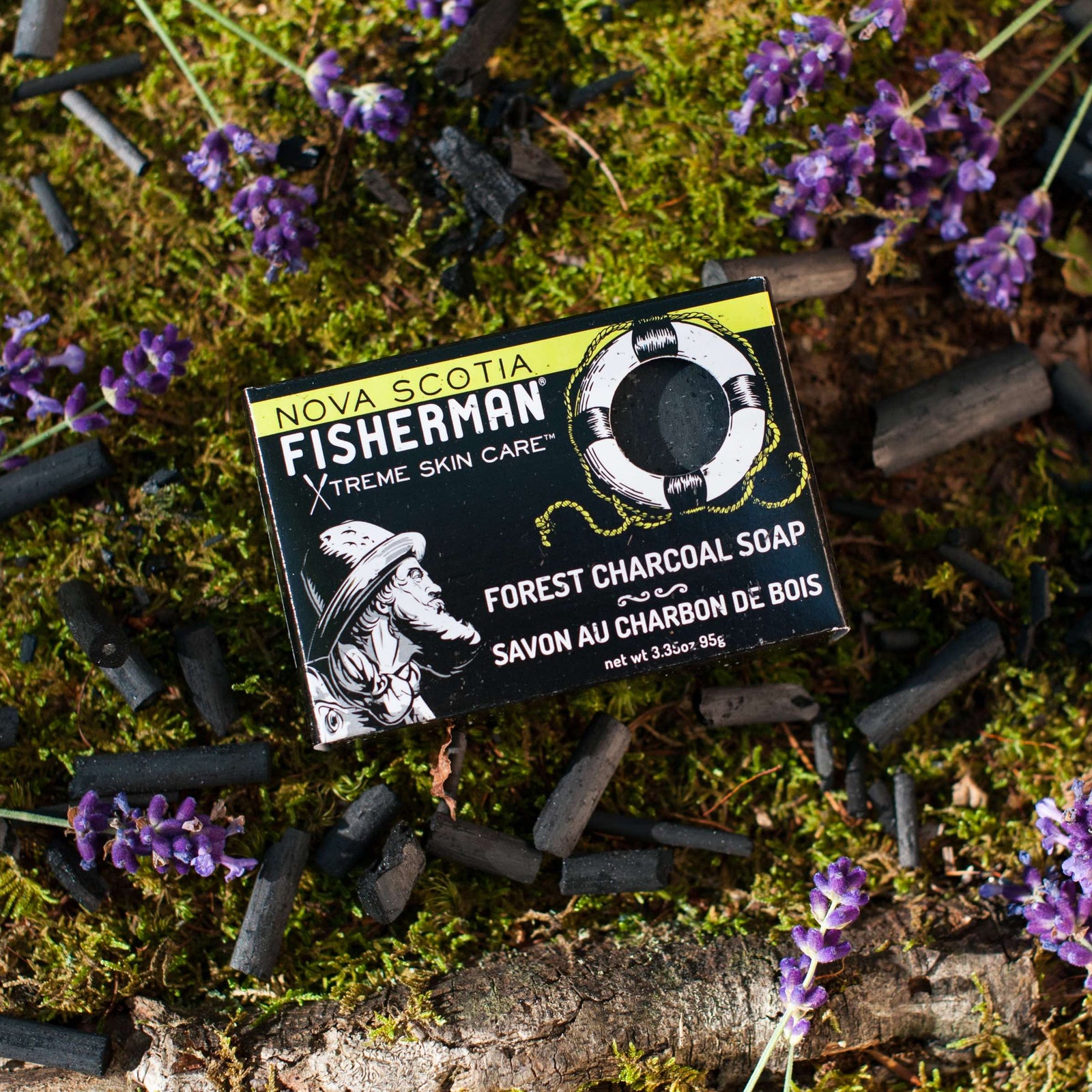 Natural Bar Soap - Forest Charcoal - Nova Scotia Fisherman Sea Kelp Skincare