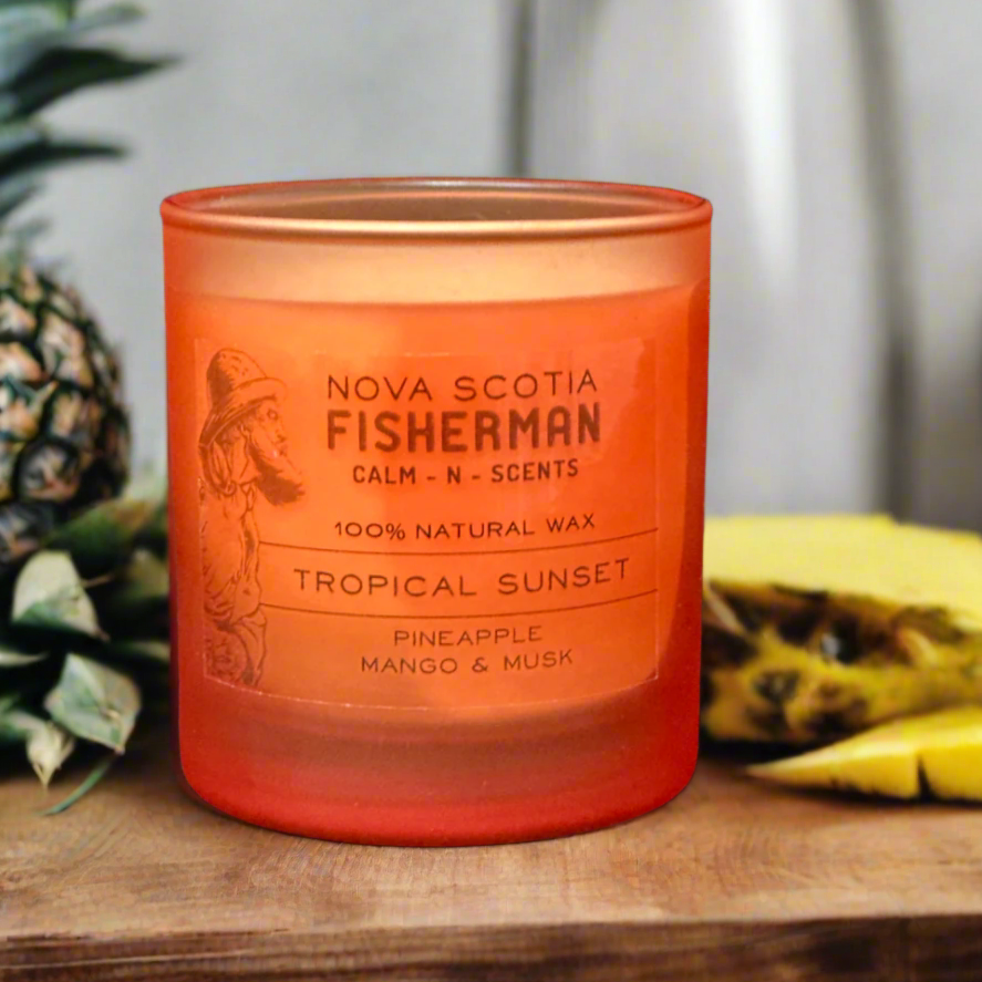 Tropical Sunset Candle + FREE Pineapple Mango & Melon Soap