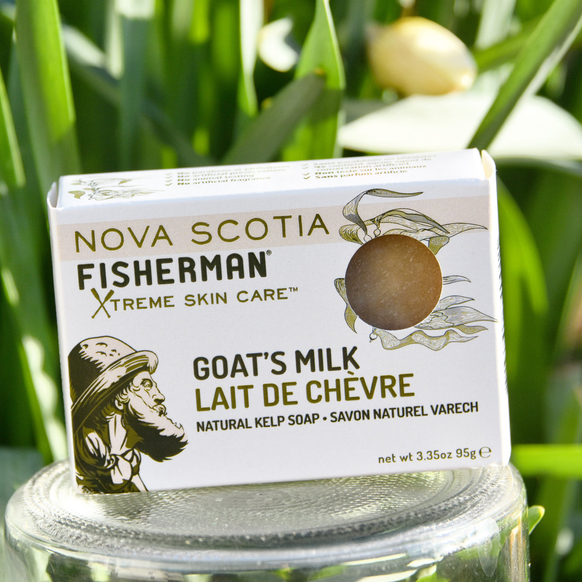 Natural Bar Soap - Goat&#39;s Milk - Nova Scotia Fisherman Sea Kelp Skincare 
