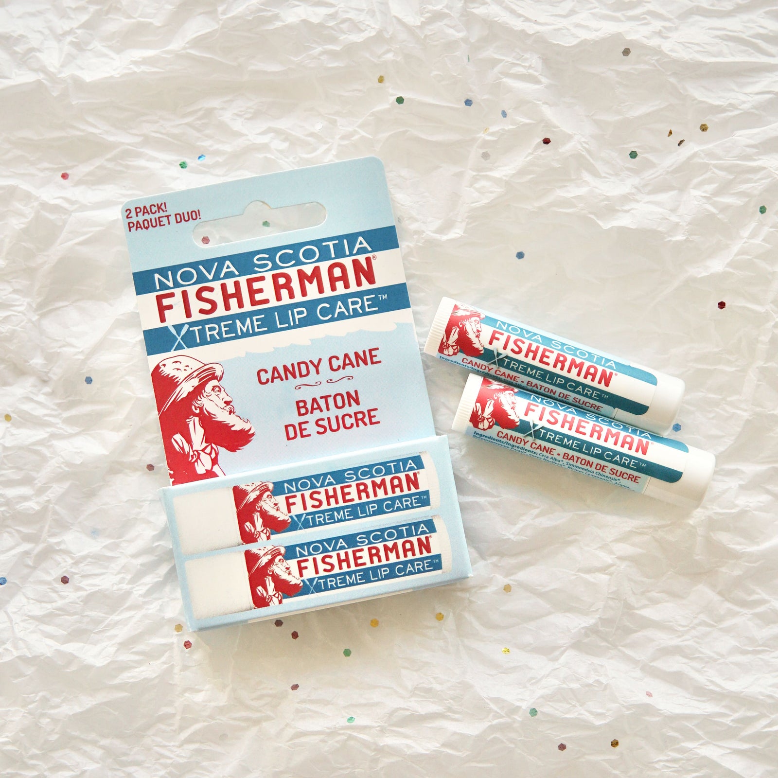 Two Pack Lip Balm - Candy Cane Mint