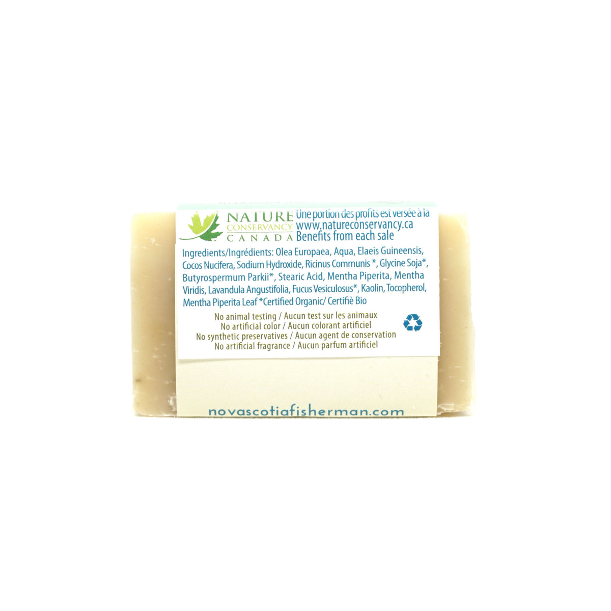 Hand &amp; Face Soap Bar - Fundy Clay &amp; Mint - Nova Scotia Fisherman Sea Kelp Skincare 