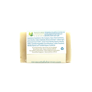 Hand & Face Soap Bar - Fundy Clay & Mint - Nova Scotia Fisherman Sea Kelp Skincare 