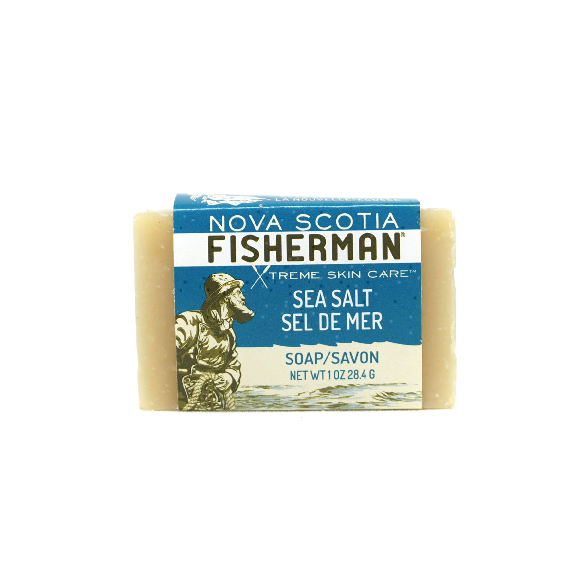 Hand &amp; Face Soap Bar - Sea Salt - Nova Scotia Fisherman Sea Kelp Skincare 