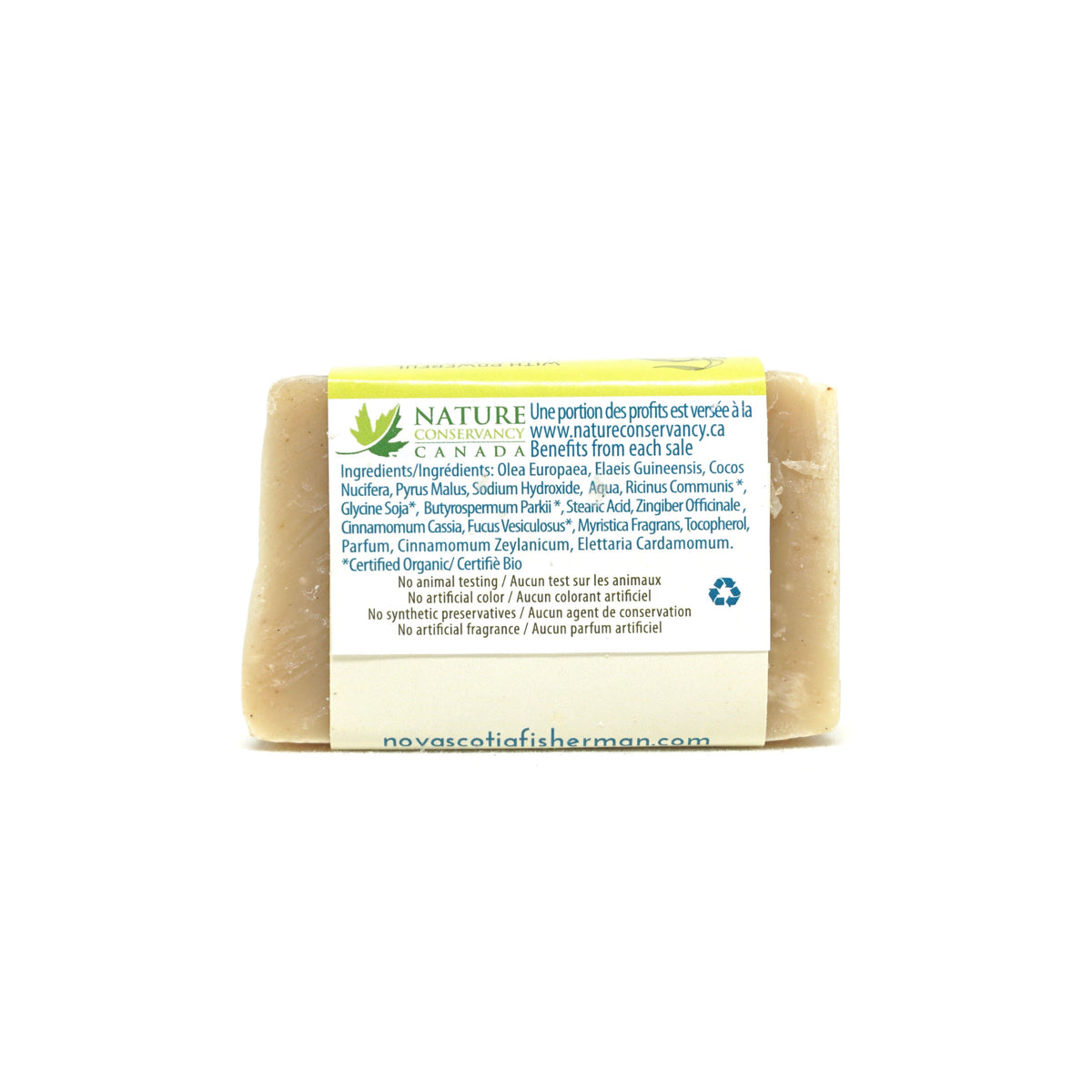 Hand &amp; Face Soap Bar -Apple Cider &amp; Cinnamon - Nova Scotia Fisherman Sea Kelp Skincare 