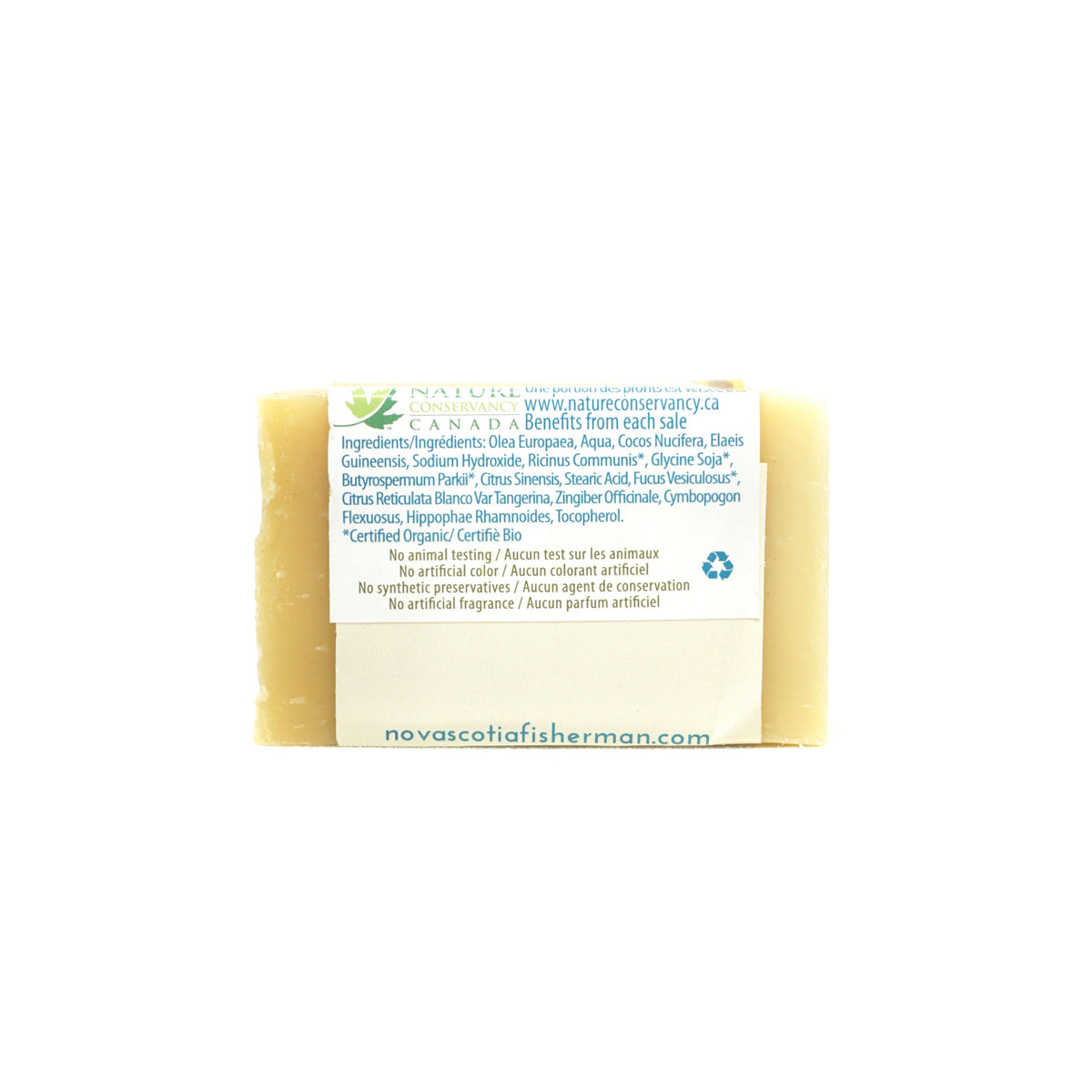 Hand &amp; Face Soap Bar - Seabuckthorn and Shea - Nova Scotia Fisherman Sea Kelp Skincare 
