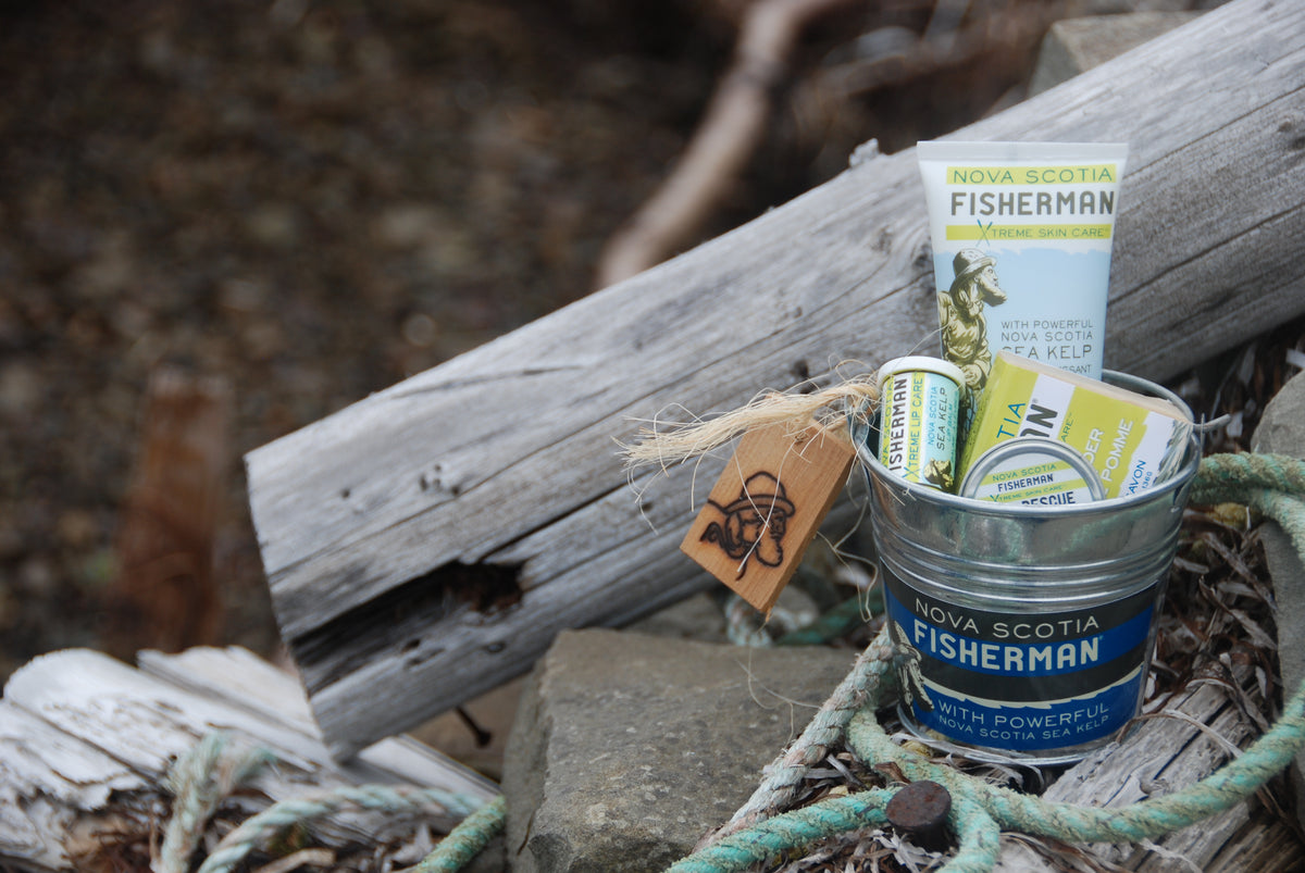 Captain&#39;s Gift Bucket - Nova Scotia Fisherman Sea Kelp Skincare 