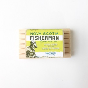 Hand Made Wooden Soap Dock - Nova Scotia Fisherman Sea Kelp Skincare 