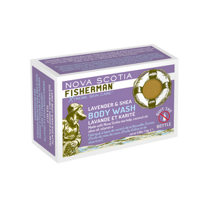 New! Body Wash Bar - Lavender & Shea - Nova Scotia Fisherman Sea Kelp Skincare 