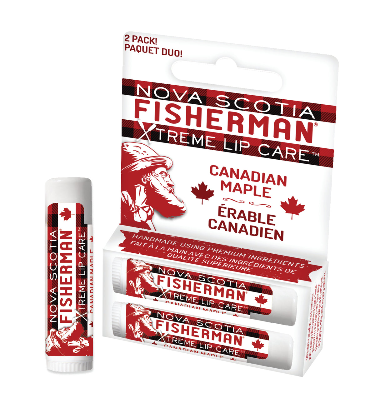 Lip Balm - Canadian Maple (Double Pack) - Nova Scotia Fisherman Sea Kelp Skincare 