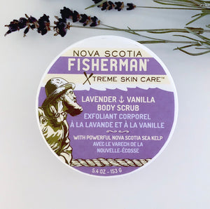 Salt-N-Sea Body Scrub - Lavender & Vanilla - Nova Scotia Fisherman Sea Kelp Skincare 